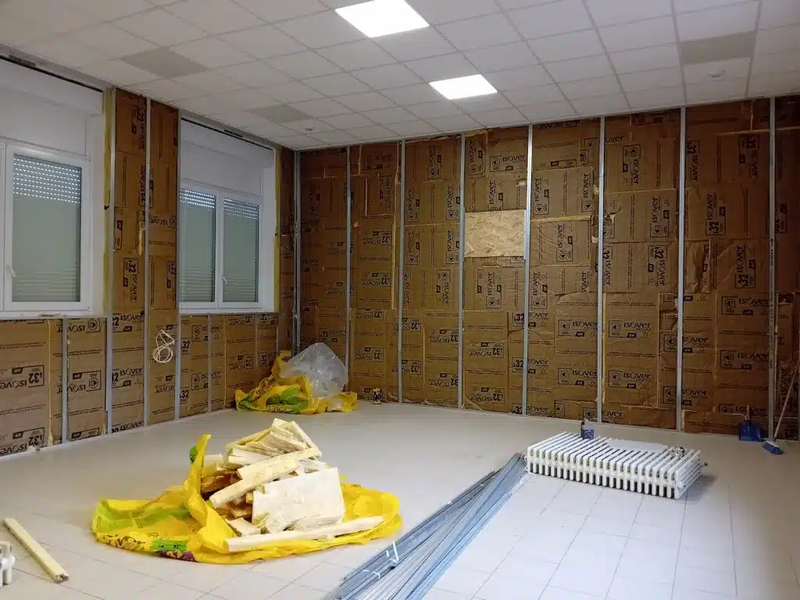 Photo d'une rénovation interieure en cours de réalisation